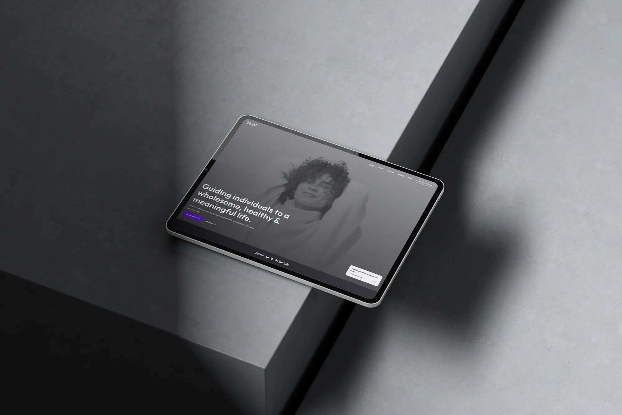 Taly on tablet
