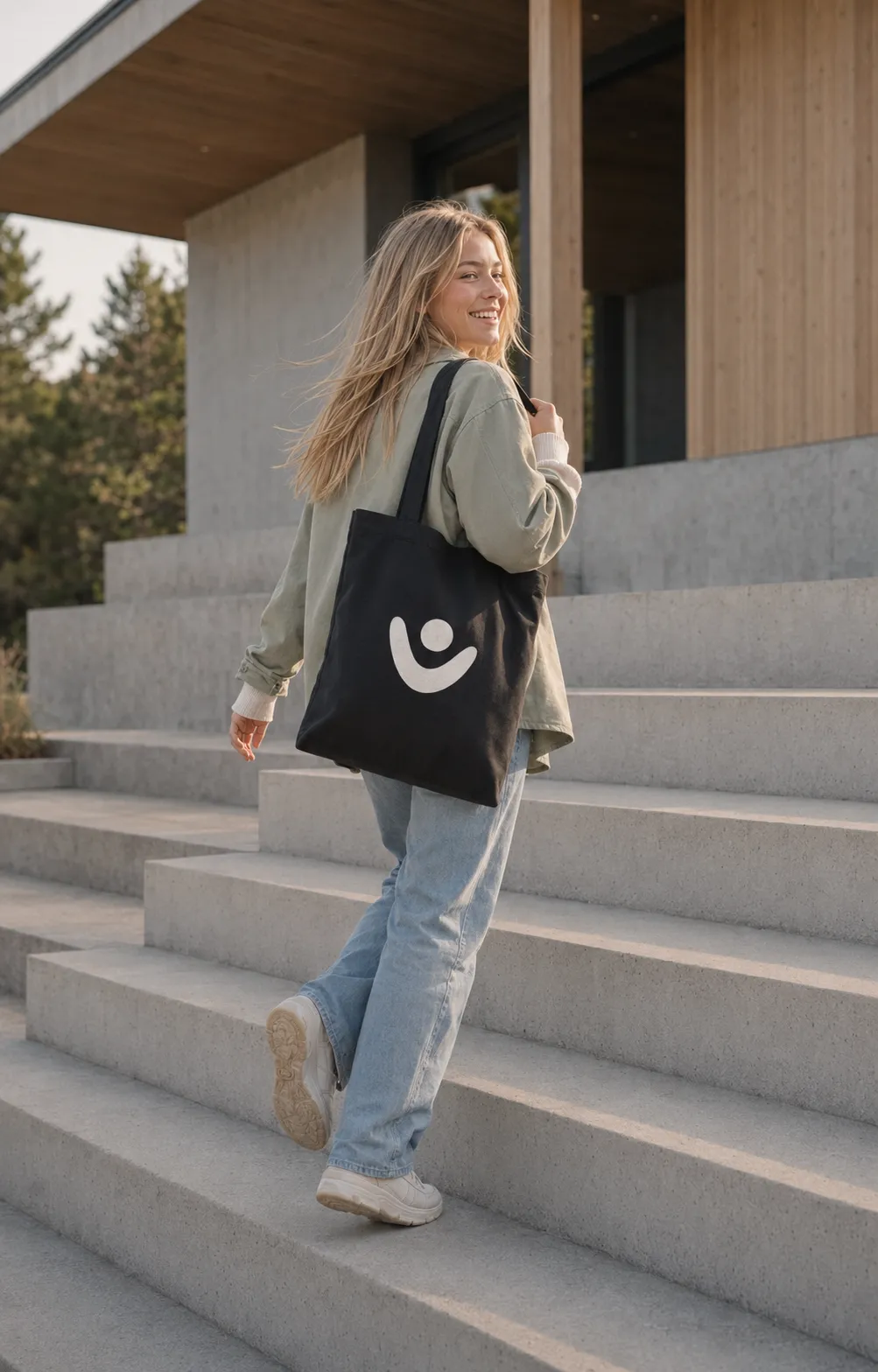 Taly branded tote bag